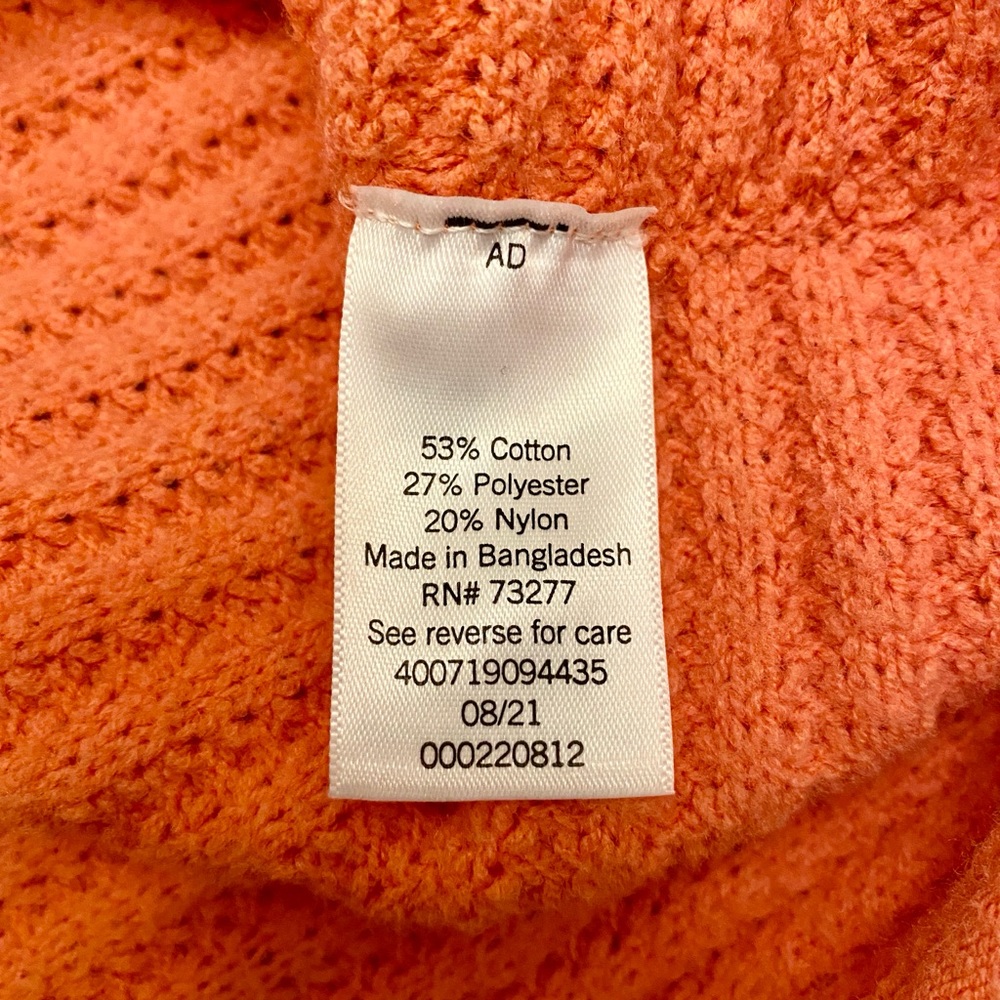Sonoma Oak Orange SZ S Cozy Cabin Chic Minimalist Everyday Fall Autumn Sweater - Picture 9 of 10